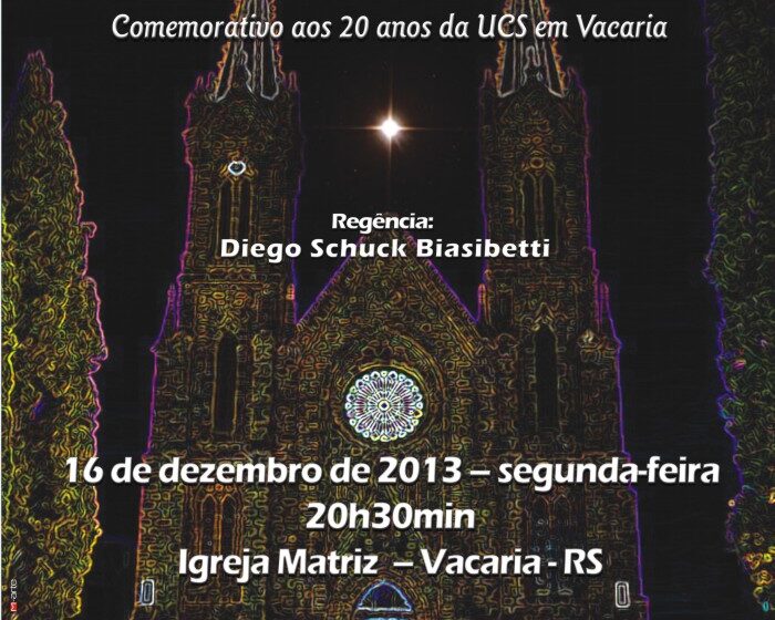 Concerto Integração reunirá Orquestra Sinfônica da UCS e Coro da Unimed em Vacaria