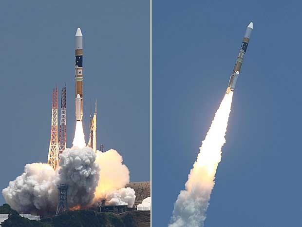 Japão lança foguete com satélite de observação de catástrofe