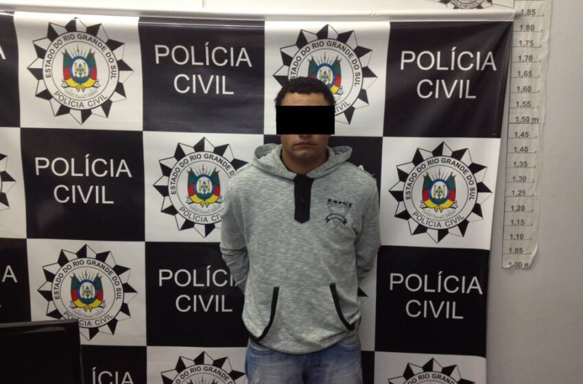 Homem suspeito de assalto a motoboy é preso na tarde de terça-feira em Vacaria
