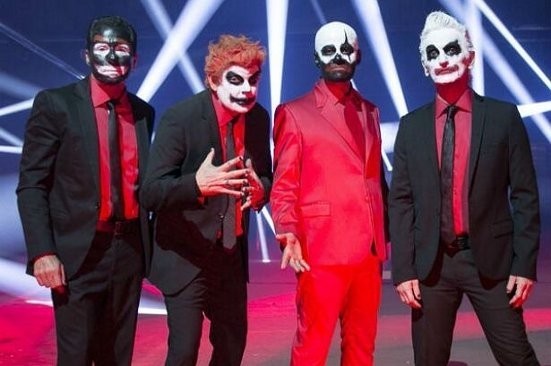 Titãs divulgam foto maquiados como palhaços para gravar clipe de nova música