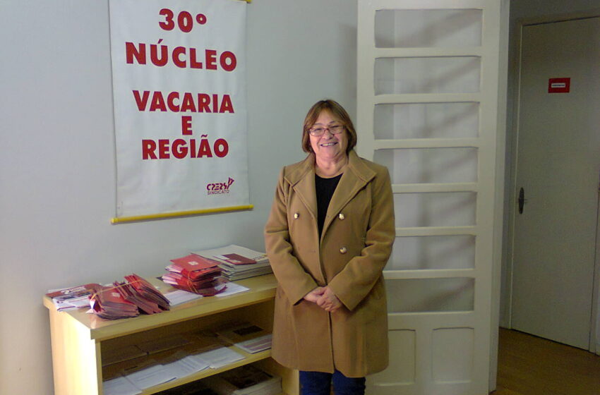Candidata à presidente do CPERS visita Vacaria