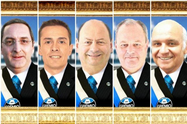  Cinco chapas concorrem à presidência do Grêmio