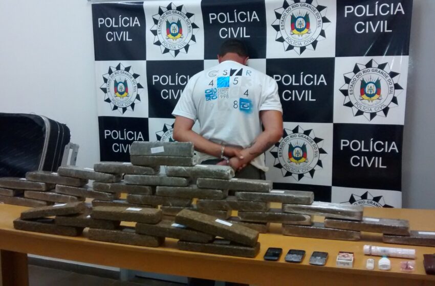  Polícia Civil aprende mais de 30 quilos de maconha em Vacaria
