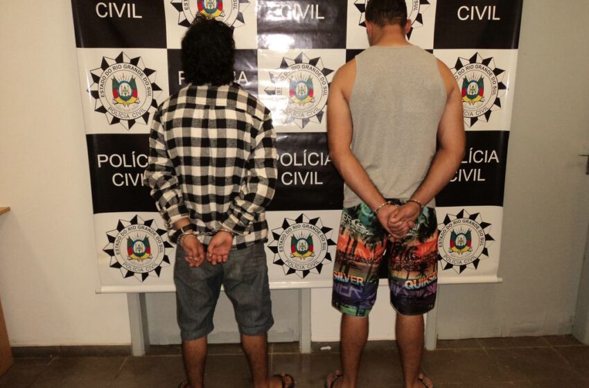  Polícia Civil de Vacaria prende os dois autores de crime de roubo a malote