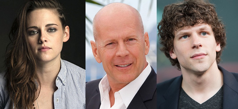 Kristen Stewart, Bruce Willis e Jesse Eisenberg estarão no próximo filme do Woody Allen