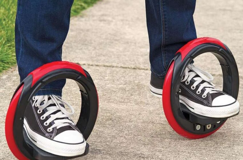 Skate circular não usa tábua e permite manobras de 720º