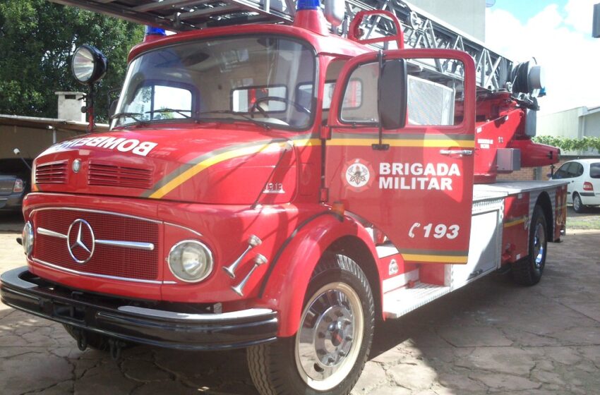 Caminhão escada dos bombeiros está de volta a Vacaria