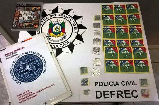 Polícia de Bagé faz maior apreensão de LSD já registrada no RS