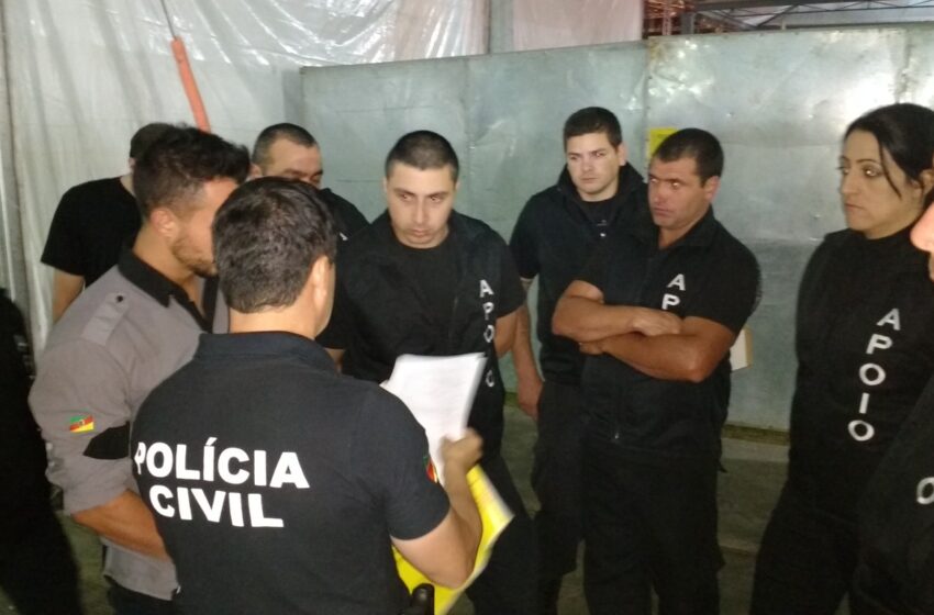 Atividades da Polícia Civil durante o Rodeio de Vacaria