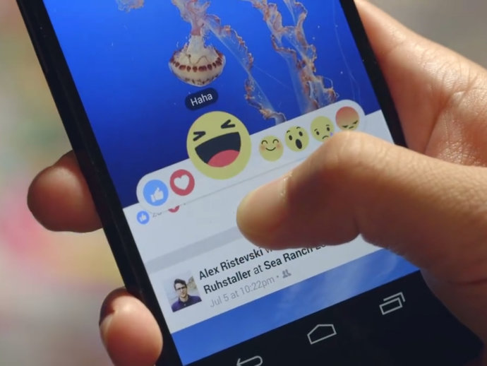  Facebook libera emojis como nova opção ao ‘curtir’