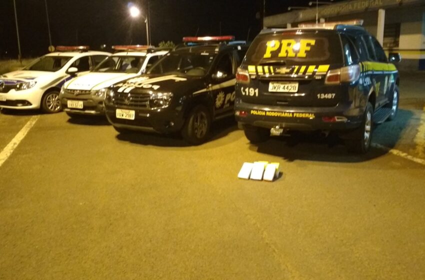 Operação da Polícia Civil, PRF, Brigada Militar e Guarda Municipal apreende 12Kg de cocaína em Vacaria