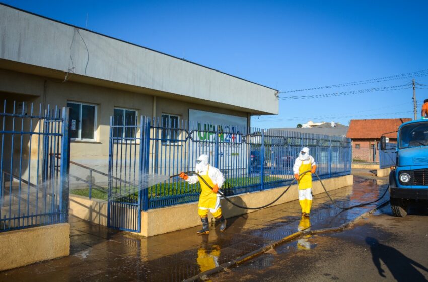 Prefeitura inicia higienização de vários pontos da cidade