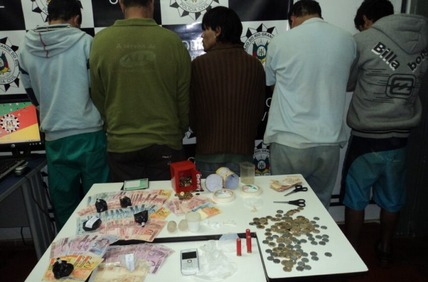 Polícia Civil prende mais cinco traficantes em Vacaria