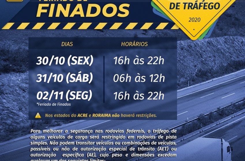 Operação Finados: PRF reforça efetivo para garantir segurança aos viajantes