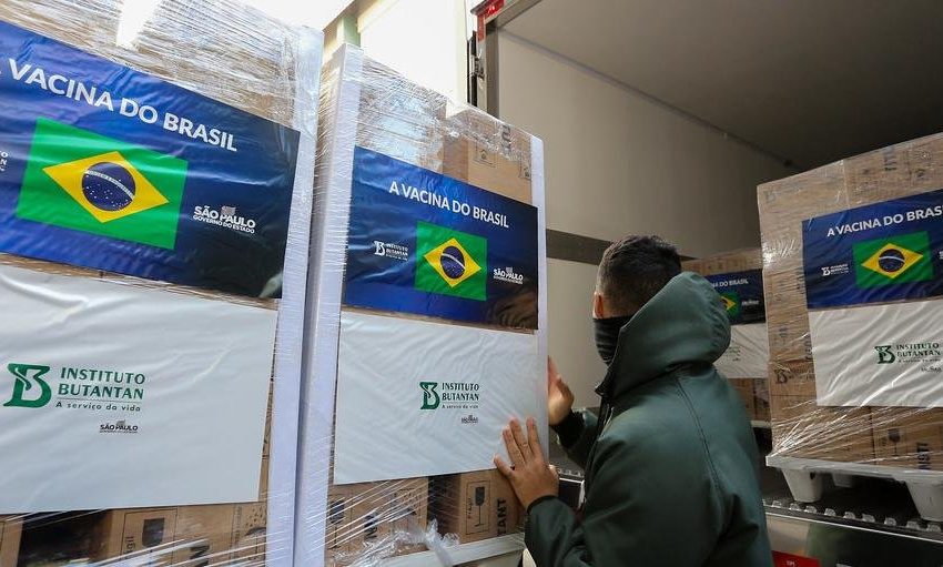 Butantan entrega mais 2,2 milhões de doses da Coronavac ao Plano Nacional de Imunização