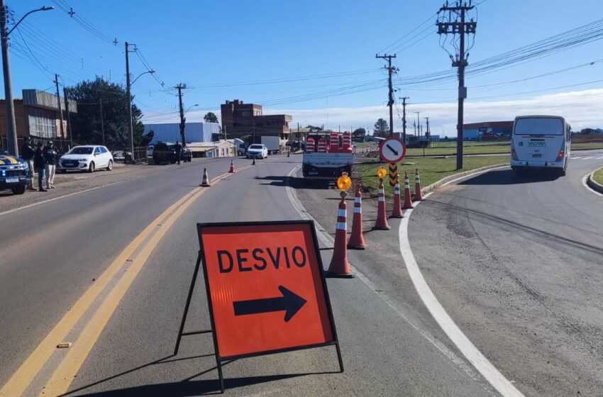 Trevo de entrada para o km 04 está sendo alterado